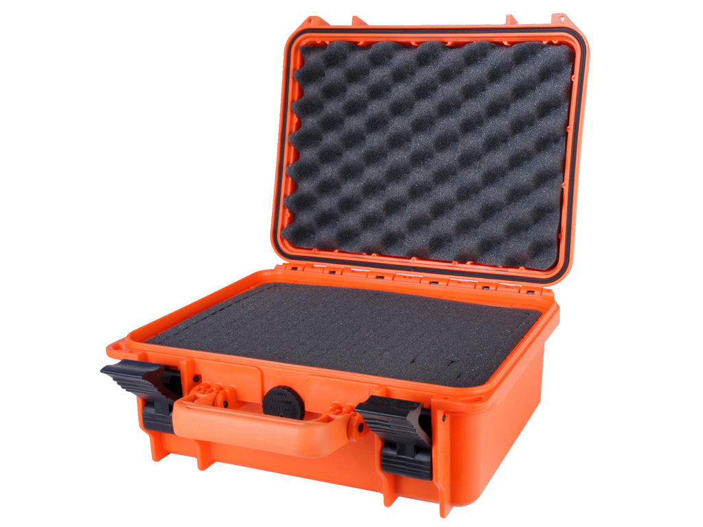 SONY DSC valise orange avec mousse