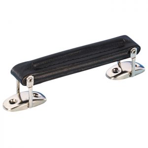 poignée de valise en cuir noir